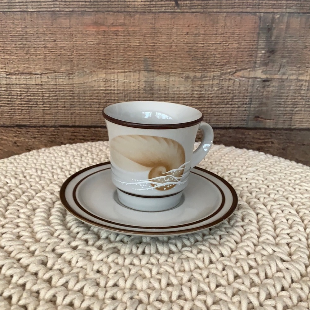 Noritake Stoneware Flat Cup & Saucer Set of 4 🙌🏼